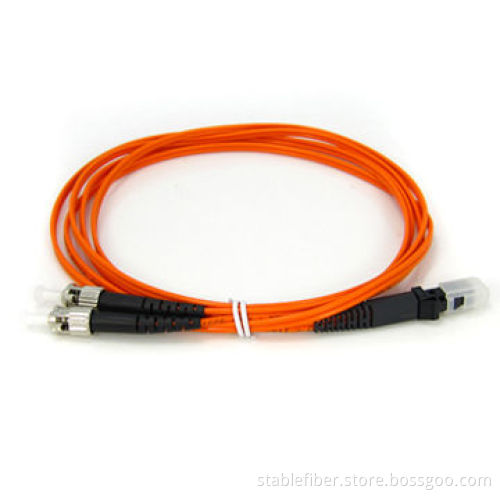 2.0mm 3m Multi-mode Duplex Fiber-optic Patch Cable with MTRJ and LC Optical Connector, LSZH and PVC